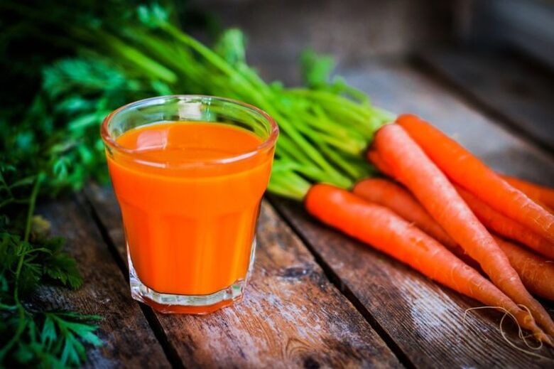 Karottenjus fir Prostatitis